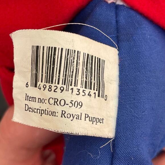 Royal Puppet Plush Prince King Doll Toy Hand Puppet Stuffed CRO-509 - Picture 9 of 9